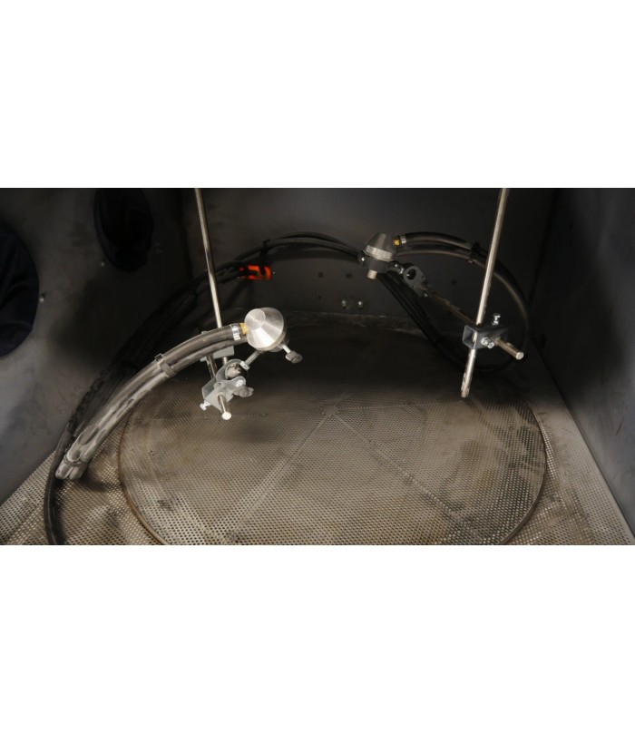 Automatic motorised turntable sandblasting cabinet Automatic motorised turntable sandblasting cabinet