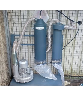 Modules de traitement air/abrasif/poussière sur support déporté pour cabine de sablage