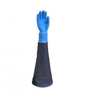 Straight high-strength latex glove for ARENA sandblasting cabinets